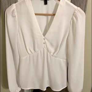 Banana Republic Deep V-Neck Blouse-XSP